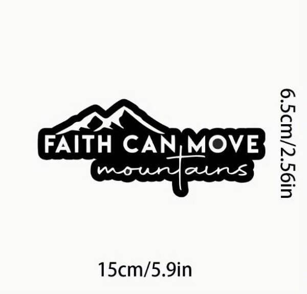 "Faith Can" Decal Vinyl Sticker - Image 2