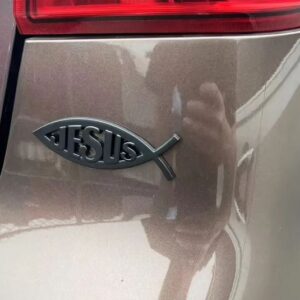 ichthys symbol - 3D Metal Fish Emblem Badge for Car and SUV