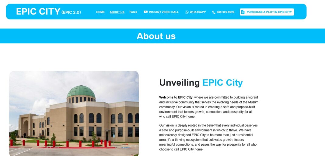 Proposed 400-acre development by Texas EPIC mosque scrubs website, rebrands as 'The Meadow'