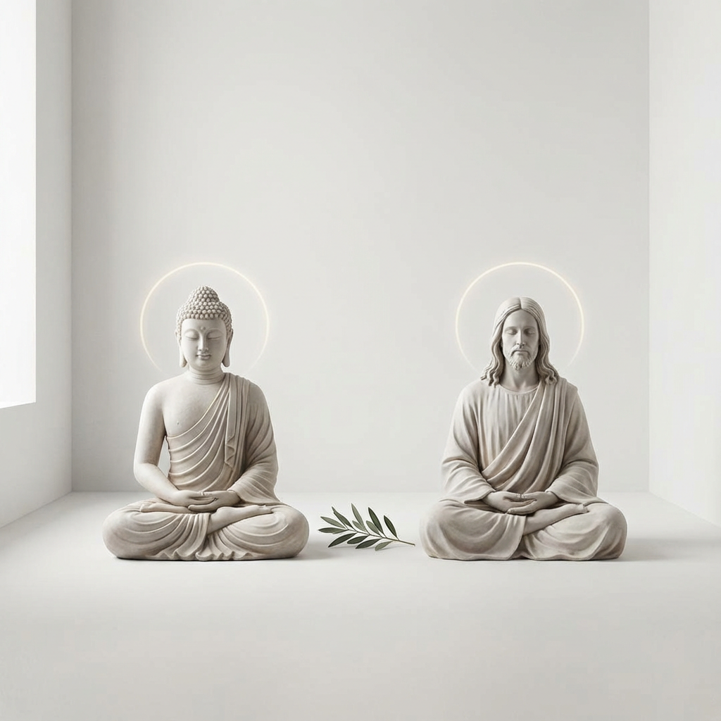 image of budda and jesus