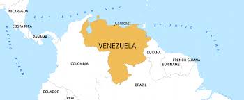 map of venezuela
