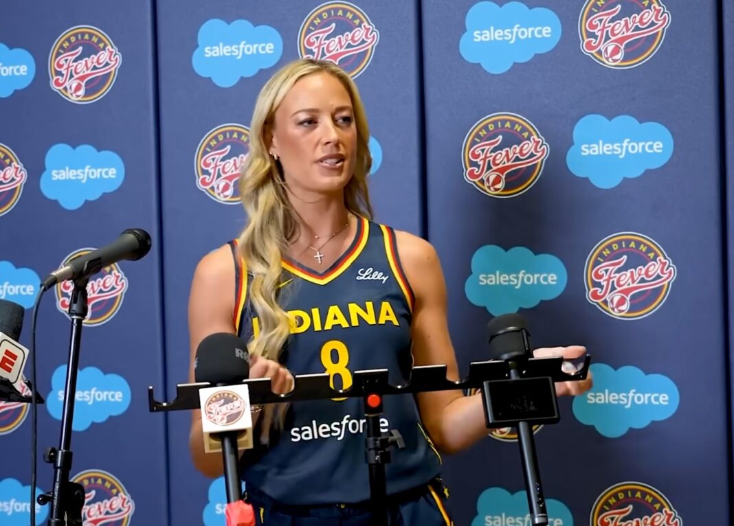 Indiana Fever's Sophie Cunningham gets baptized again after signing new contract
